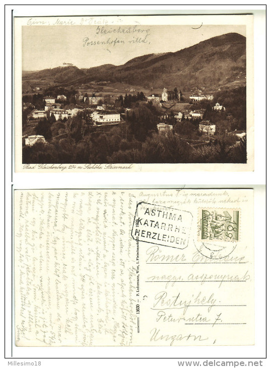 Austria Österreich 1929 Postcard Bad Gleichenberg - Briefe U. Dokumente