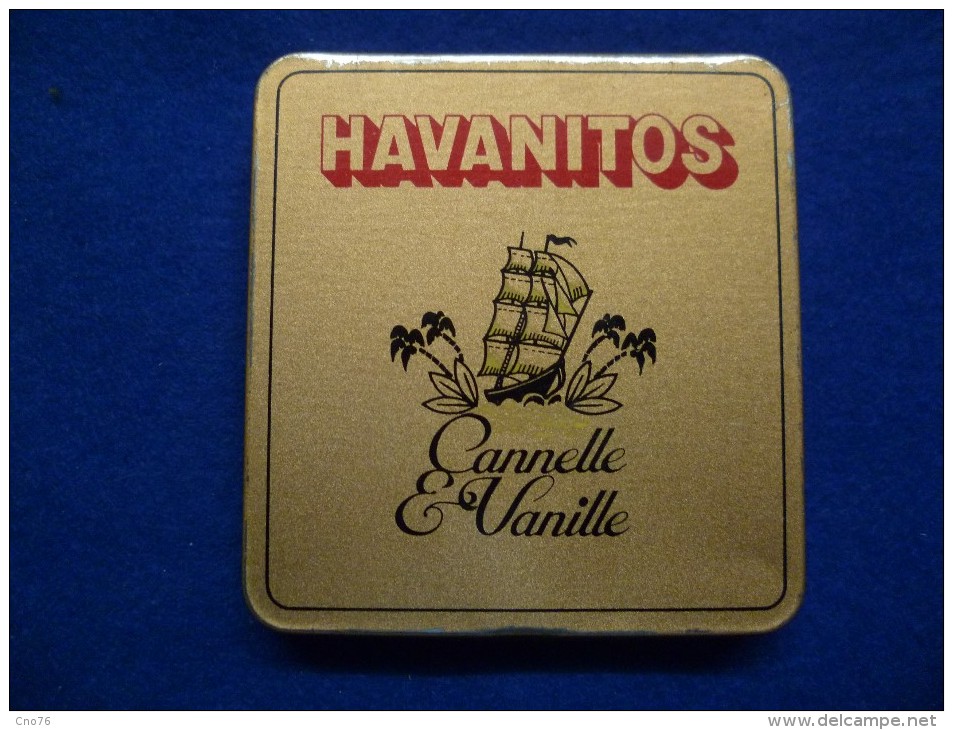 Boîte Métallique De Cigares Havanitos, Vide - Boites à Tabac Vides