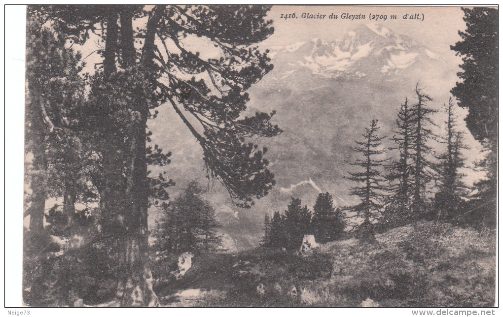 Carte Postale Ancienne - Montagne - Alpinisme - Glacier De Gleyzin(2709m.alt.) - Alpinisme