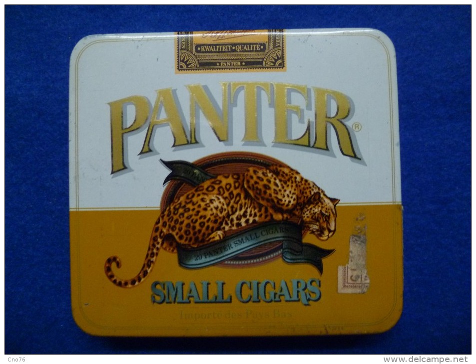 Boîte Métallique De Cigares Panter, Vide - Boites à Tabac Vides
