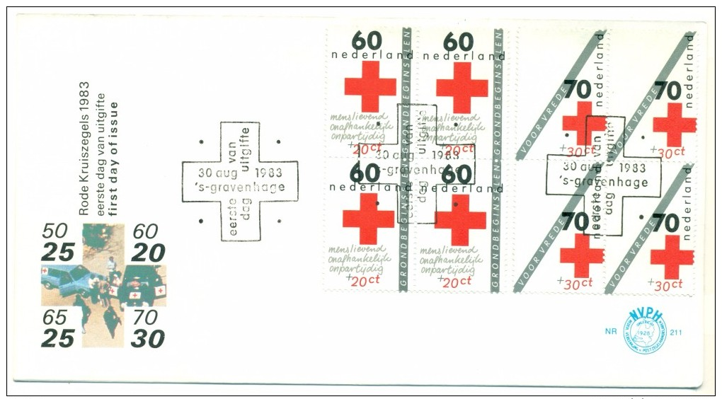 1983 Netherlands Rode Kruiszegels First Day Cover - FDC