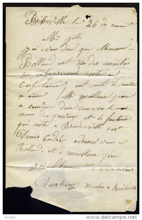 Frankreich 1 Petit Lettre Le Bleu Un Plie Le Bleu : Maury N° 22 1. Avec Oblitere GC 4139 Verdun S . Meuse + Apres Le Dep - 1863-1870 Napoléon III Lauré