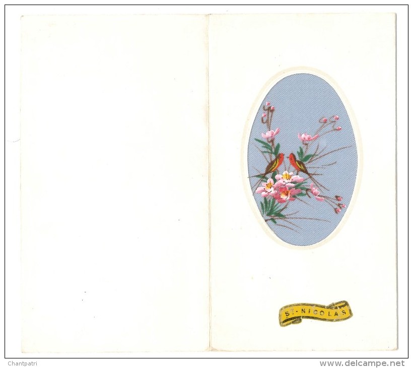 Carte Livre Saint Nicolas - Oiseau - Ecrite En 1962 - San Nicolás