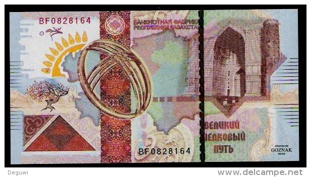 Test Note KAZAKHSTAN Testnote, RRR, UNC, GOZNAK, Gelbe Strahlen, Echantillon, SPECIMEN - Kasachstan