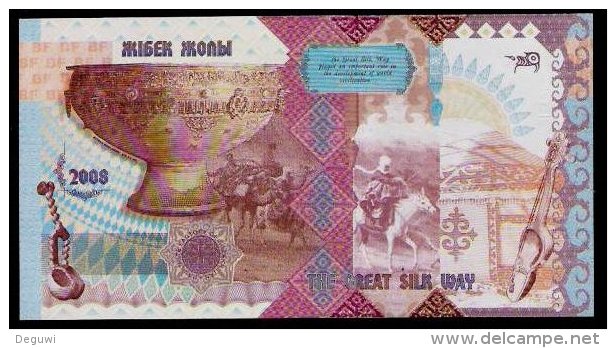 Test Note KAZAKHSTAN Testnote, RRR, UNC, GOZNAK, Orangene Strahlen, Echantillon, SPECIMEN - Kasachstan