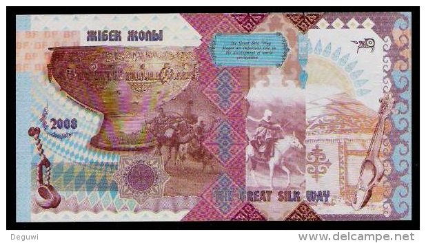 Test Note KAZAKHSTAN Testnote, RRR, UNC, De La Rue, Goldene Strahlen, Echantillon, SPECIMEN - Kasachstan