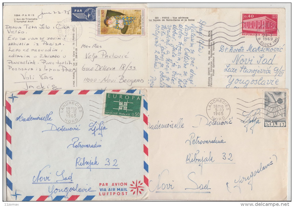 Lot 8 Envelopper EUROPA Francaise Lot 8 Letters - Sammlungen