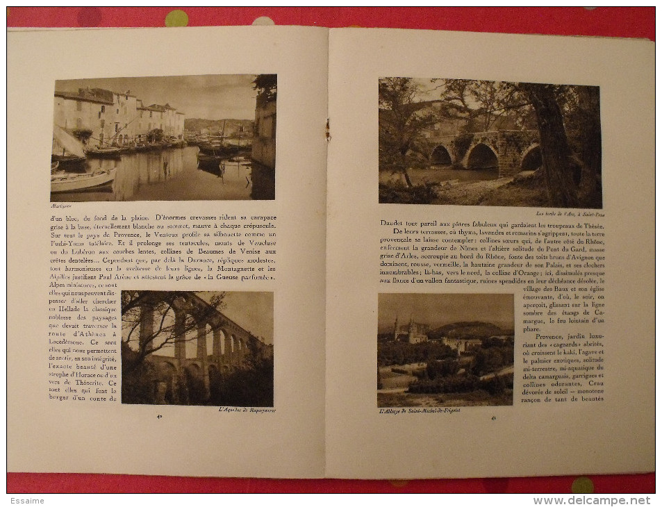 La Provence. revue Le visage de la France. 1925. 32 pages. édition Horizons de France