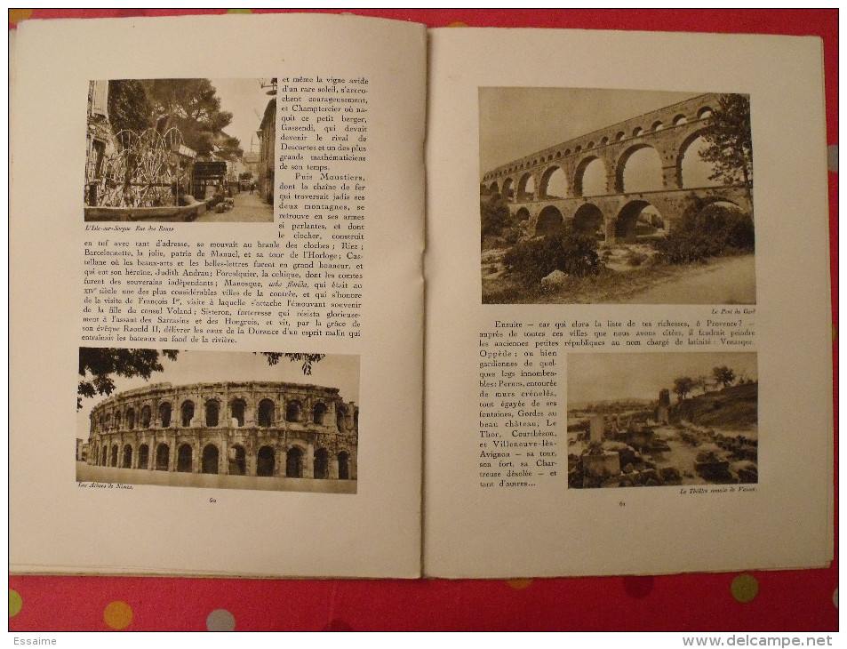 La Provence. revue Le visage de la France. 1925. 32 pages. édition Horizons de France