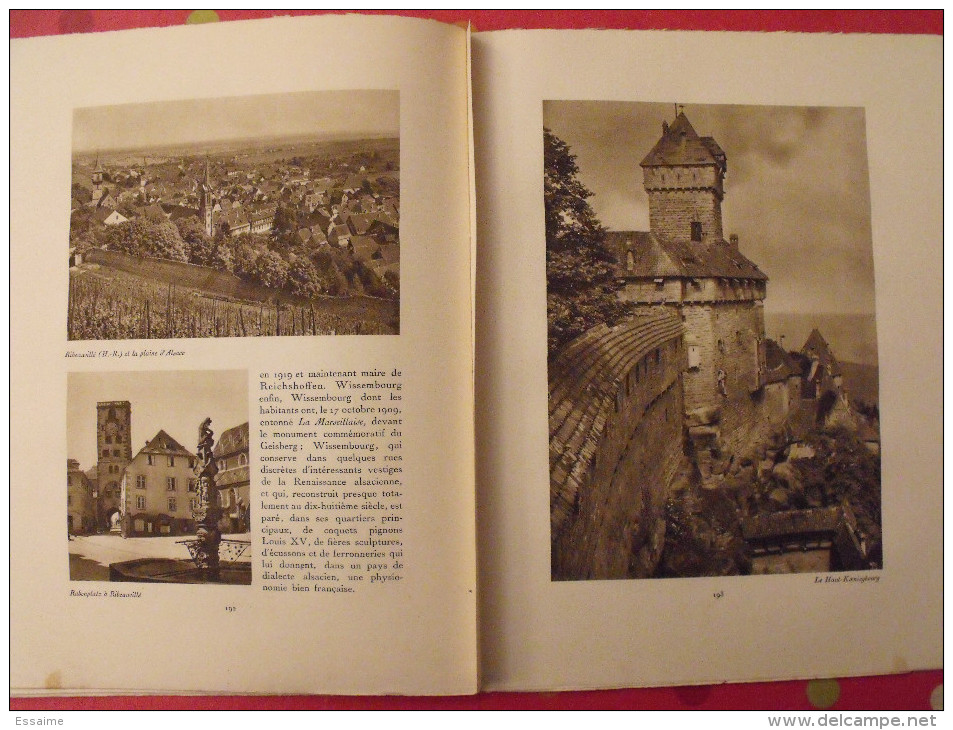 Vosges Alsace et Lorraine. revue Le visage de la France. 1925. 32 pages. édition Horizons de France