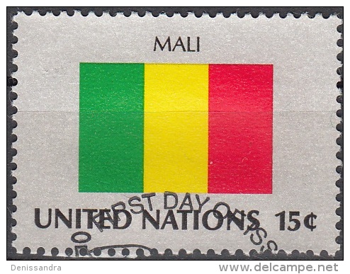 Nations Unies (New York) 1980 Yvert 323 O Cote (2015) 0.70 Euro Drapeau Mali Cachet Rond - Oblitérés