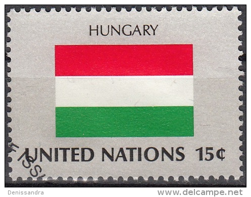 Nations Unies (New York) 1980 Yvert 331 O Cote (2015) 0.70 Euro Drapeau Hongrie Cachet Rond - Gebruikt