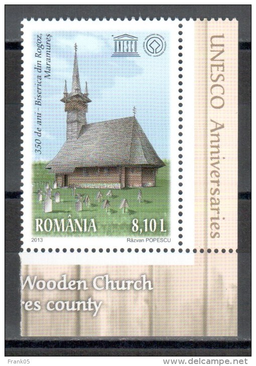 Rumänien / Romania / Roumanie 2013 Holzkirche Von Rogoz, Maramures Kulturerbe Der Menschheit / World Heritage UNESCO ** - UNESCO