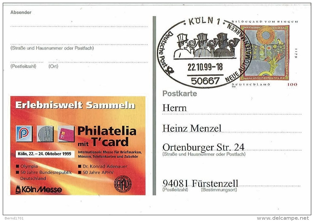 Germany - Sonderstempel / Special Cancellation (a622) - Cartes Postales Illustrées - Oblitérées