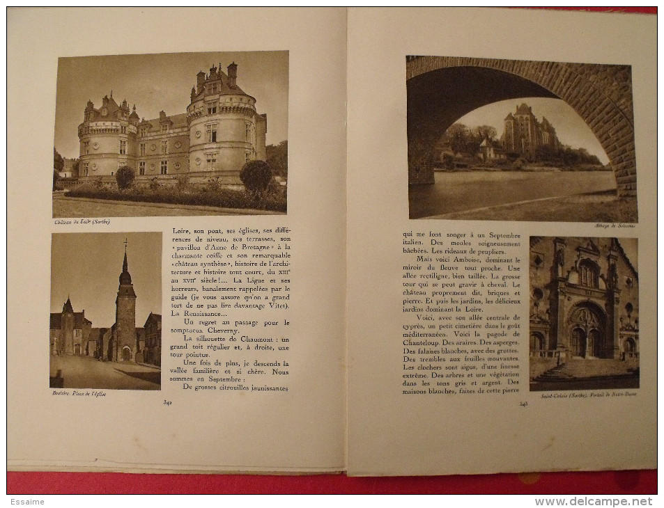 La Vallée de la Loire. revue Le visage de la France. 1925. 32 pages. édition Horizons de France