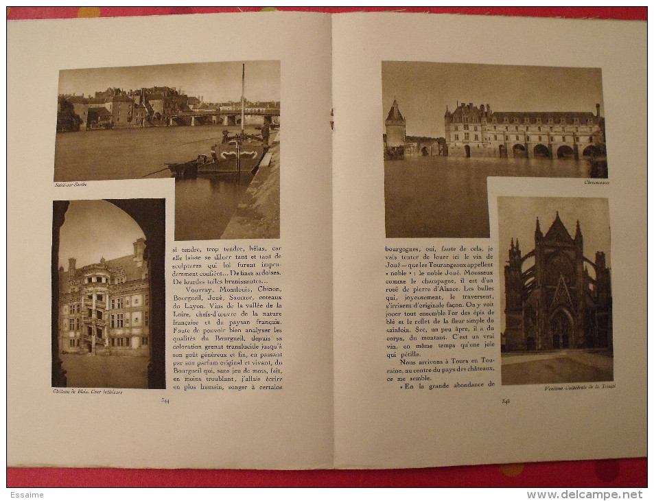 La Vallée de la Loire. revue Le visage de la France. 1925. 32 pages. édition Horizons de France