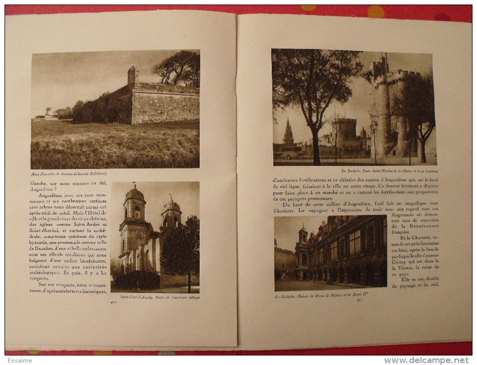 Poitou Angoumois Saintonge. revue Le visage de la France. 1925. 32 pages. édition Horizons de France