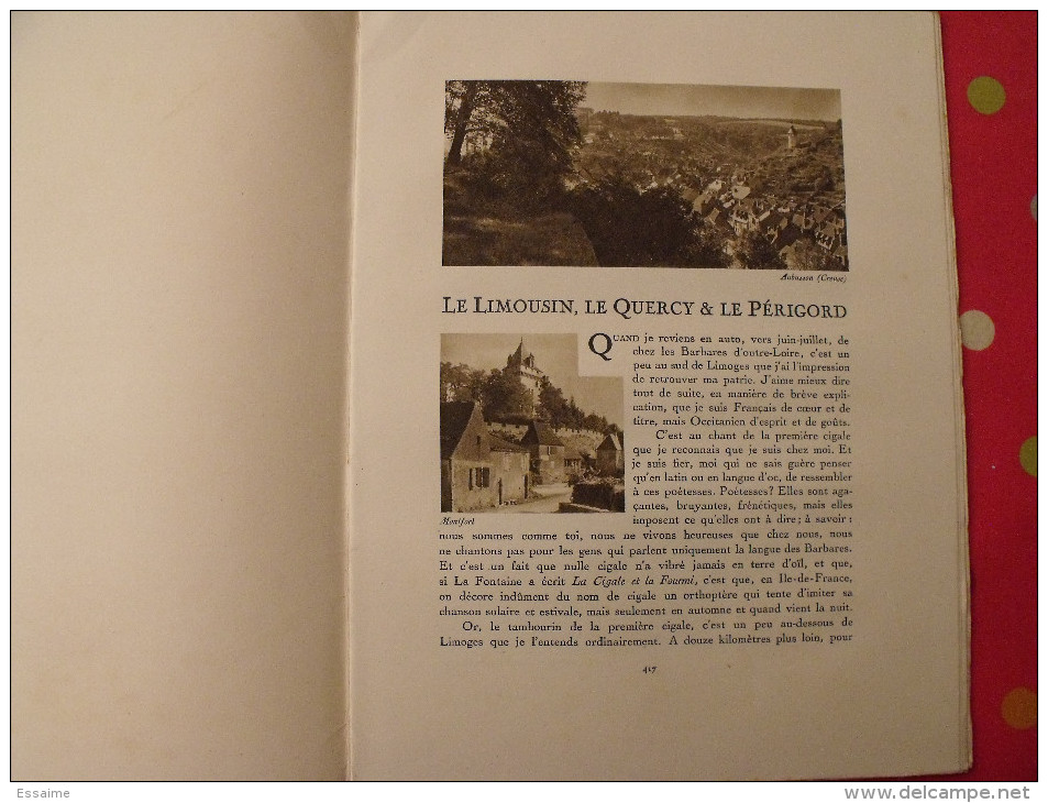 Limousin Quercy Périgord. Revue Le Visage De La France. 1925. 32 Pages. édition Horizons De France - Corse