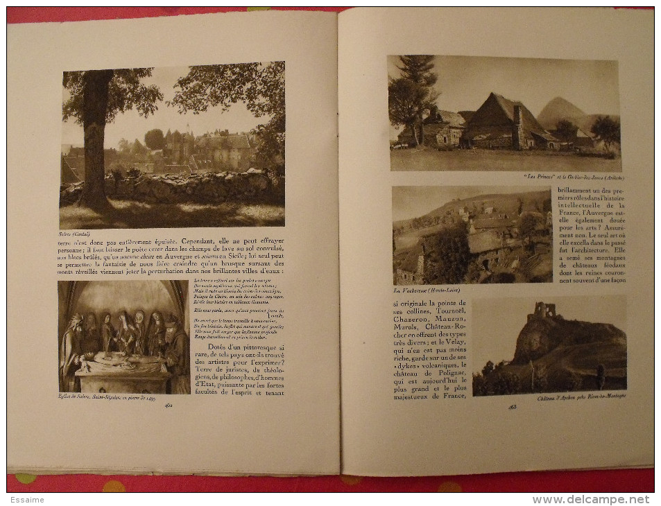 Auvergne Massif central. revue Le visage de la France. 1925. 32 pages. édition Horizons de France