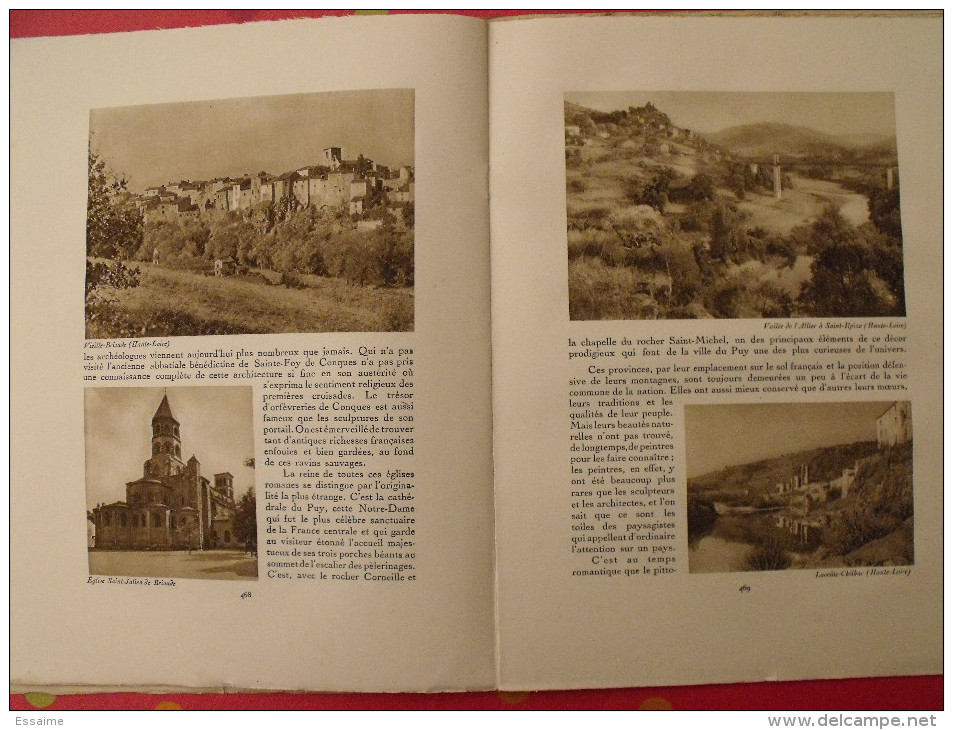 Auvergne Massif central. revue Le visage de la France. 1925. 32 pages. édition Horizons de France