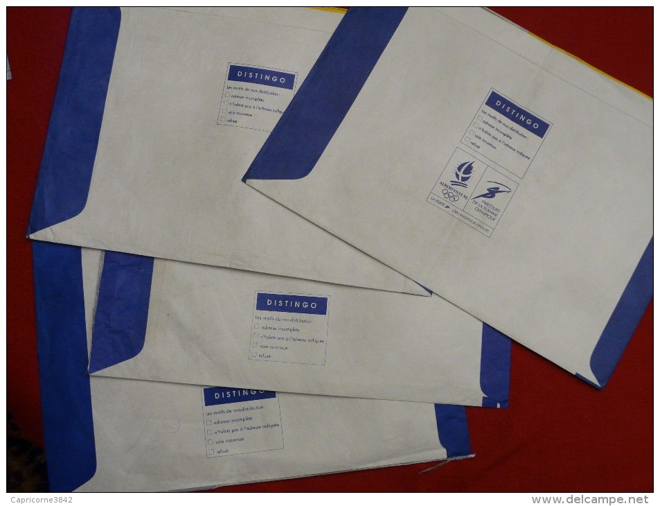 4 Enveloppes Distingo N° 2002 - 2004 - 2006 - 2008 - Format 326x229 - PAP:  Varia (1995-...)