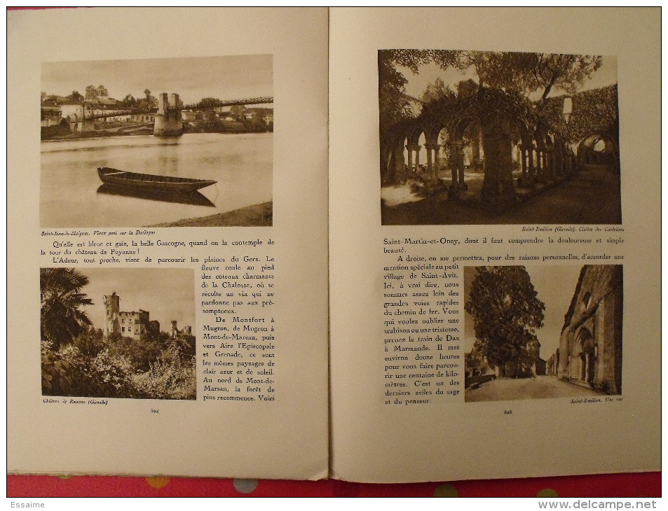 Gascogne Guyenne Cote d´Argent. revue Le visage de la France. 1925. 32 pages. édition Horizons de France