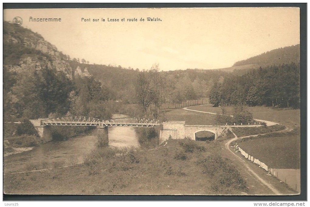 ! - Belgique - Prov. Namur - Anseremme (Dinant) - Pont Sur La Lesse Er Route De Walzin - Hastière