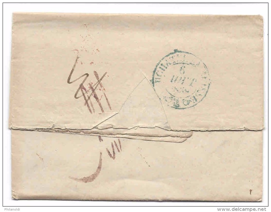 AUTRICHE WIEN 31 JUL (en Rouge, In Rot) Lettre Pour NEUCHATEL EN SUISSE - ...-1850 Voorfilatelie