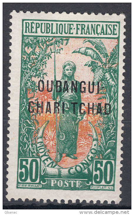 French Ubangui, Oubangui 1915 Yvert#13 Mint Hinged - Nuevos