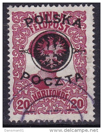 POLAND 1918 Lublin Fi 18 Used Signed Petriuk - Usados
