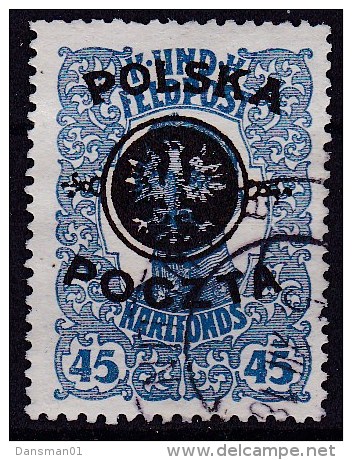 POLAND 1918 Lublin Fi 19 Used Signed Petriuk - Oblitérés