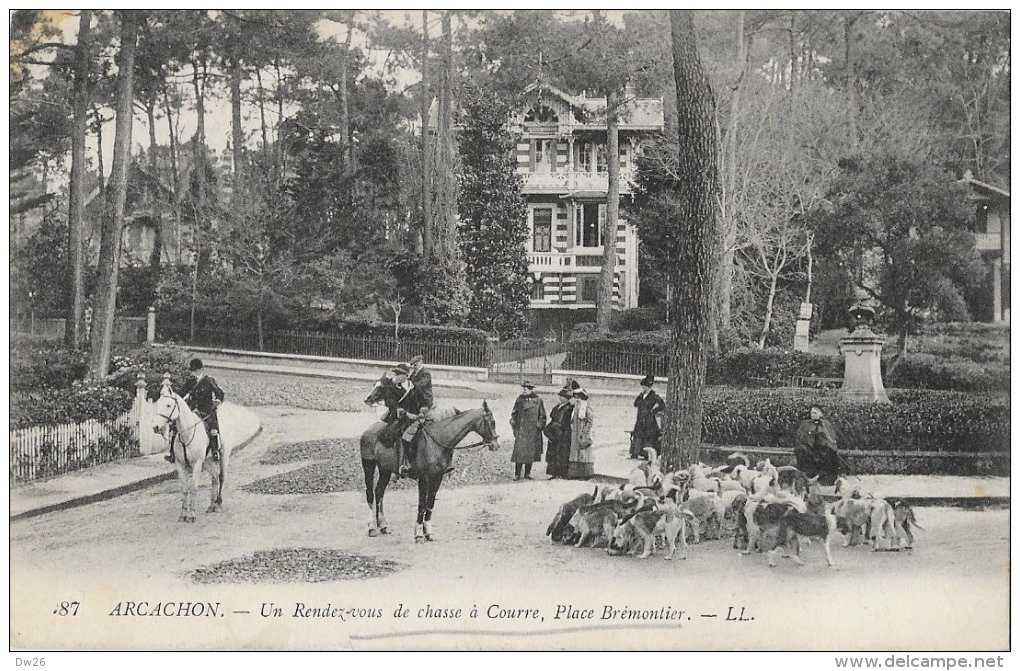 Chasse à Cour - Arcachon - Un Rendez-vous De Chasse, Place Brémontier - Carte LL N°87, Non Circulée - Chasse