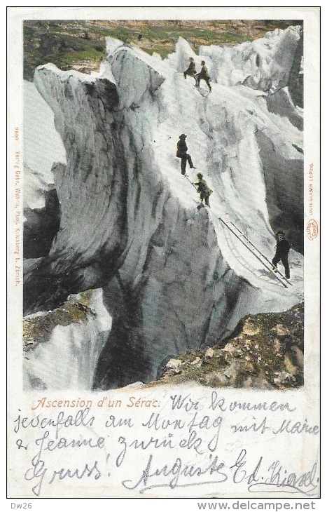 Alpinisme - Suisse - Ascension D'un Sérac - Edition Louis Glaser - Carte Précurseur - Alpinisme