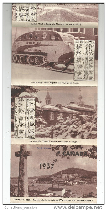 G-I-E , Calendrier , 1957 , 8 Pages , CANADA , 2 Scans , 8 Photographies - Small : 1941-60