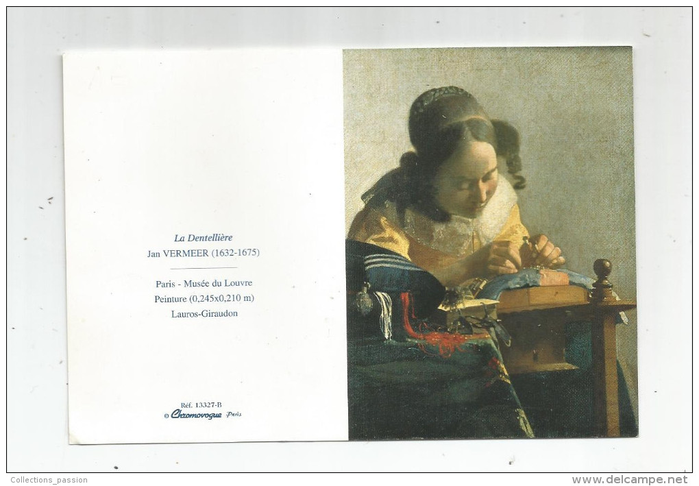 G-I-E , Calendrier , 2010 , Petit Format , LA DENTELLIERE , JAN VERMEER , Musée Du Louvre , 2 Scans - Tamaño Pequeño : 2001-...