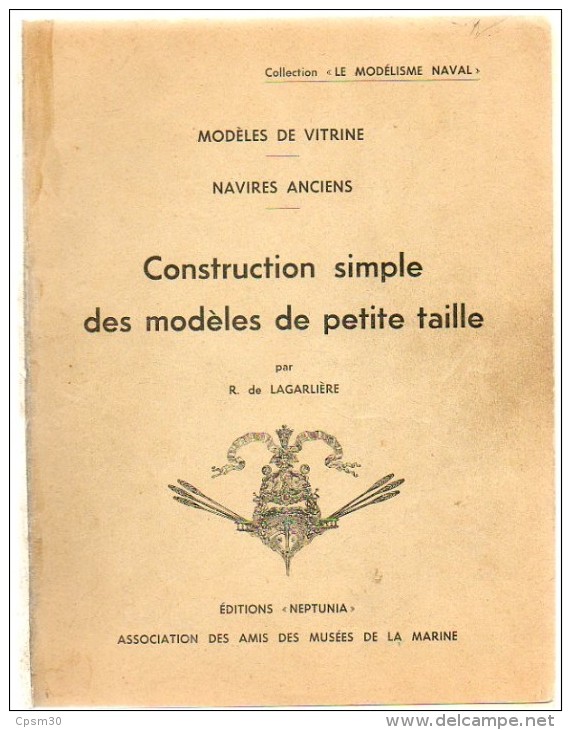 Plan De Bateau - Modèles De Vitrine - Navires Anciens - Construction Simple Modèles Petite Taille - 1963 - Boten