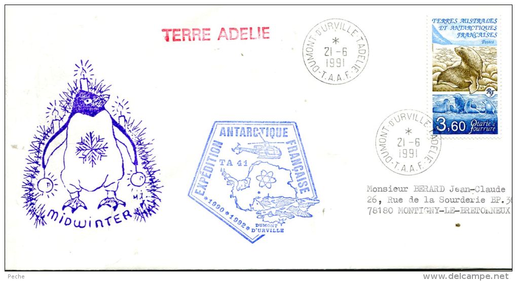 N°486 B -pli TAAF -cachet Expédition Antarctique Française- - Covers & Documents