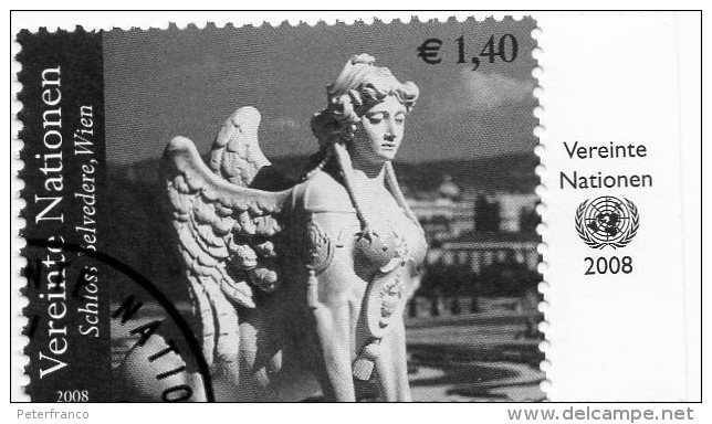 2008 ONU Vienna - Castello Belvedere Di Vienna - Used Stamps