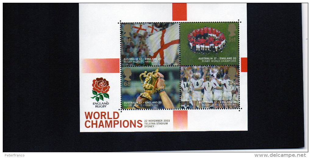 2003 Gran Bretagna - World Champions - Rugby