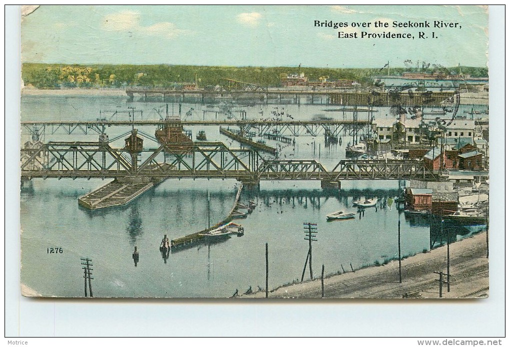 EAST PROVIDENCE - Bridges Over The Seekonk River.(carte Vendue En L'état) - Providence