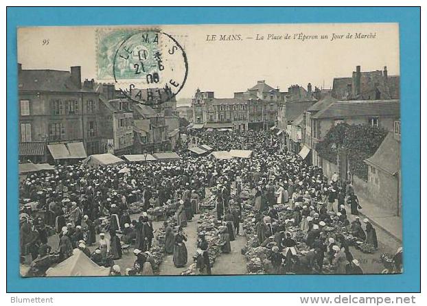 CPA Métier Marchands Ambulants Marché Place De L'Eperon LE MANS 72 - Le Mans