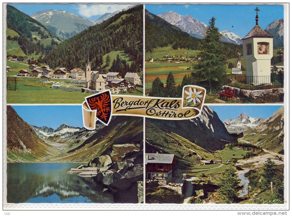 Bergdorf KALS, Osttirol, Mehrbildkarte M Bildstöckl, Dorfer-See, Lucknerhaus .... - Kals