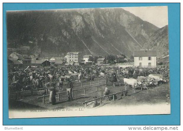 CPA 22 Métier Maquignons Marché Aux Bestiaux Le Pré De Foire MOUTIERS 73 - Moutiers