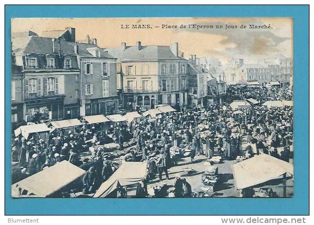 CPA Métier Marchands Ambulants Marché Place De L´Eperon LE MANS 72 - Le Mans