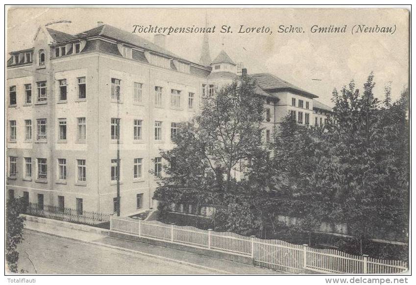 SCHWÄBISCH GMÜND Töchter Pensionat St Loreto Neubau 30.12.1914 MUNDERKINGEN - Schwaebisch Gmünd