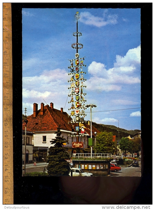 KINDBERG IM MÜRZTAL Steiermark : Maibaum Mit Berufssymbolen Und Bundesländerwappen Mat De Cocagne - Kindberg