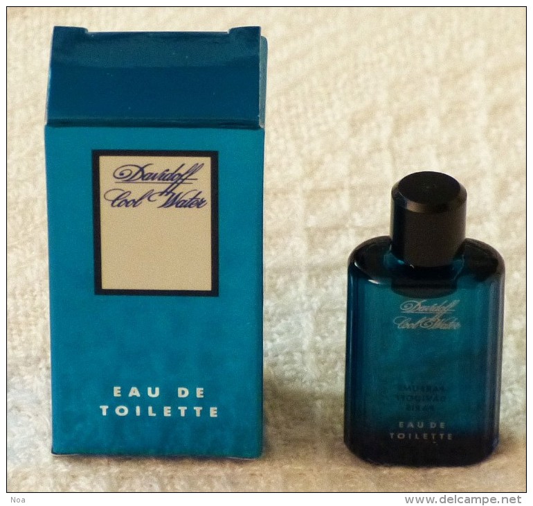 Miniature De Parfum Zino Davidoff Paris « Cool Water » Eau De Toilette - Miniatures Hommes (avec Boite)