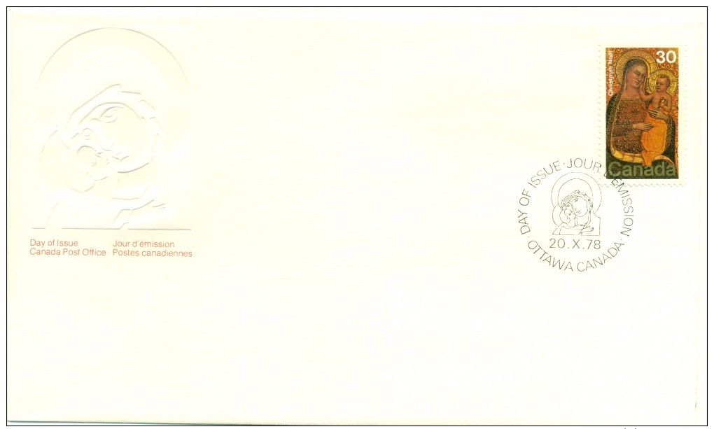 1978 Canada Christmas 30c First Day Cover - 1971-1980