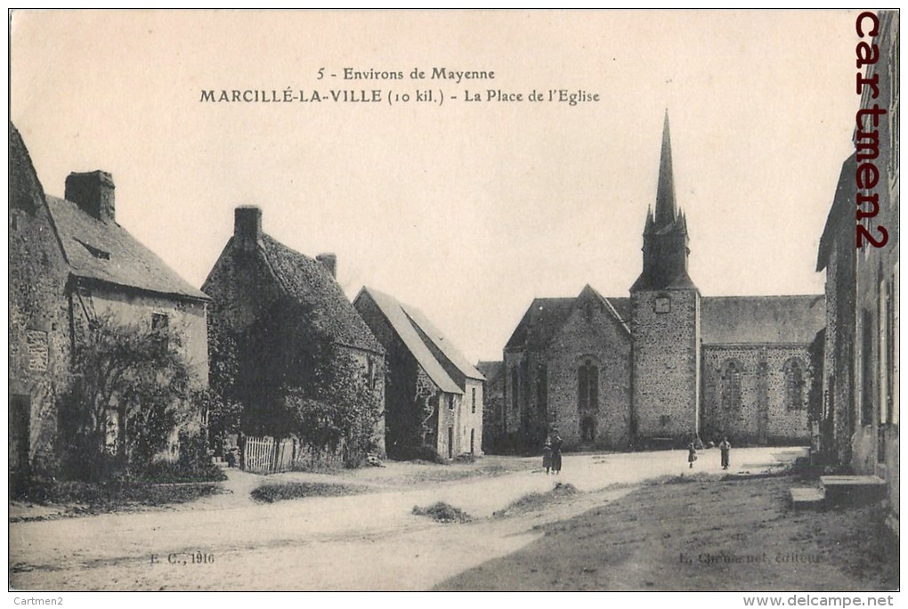 MARCILLE-LA-VILLE PLACE DE L'EGLISE 53 MAYENNE - Autres & Non Classés