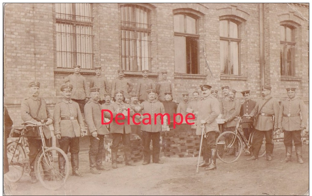 Foto Czestochowa Tschenstochau Polen Deutsche Soldaten Fahrrad Ziegelofen 1.Weltkrieg 1914 - Polen